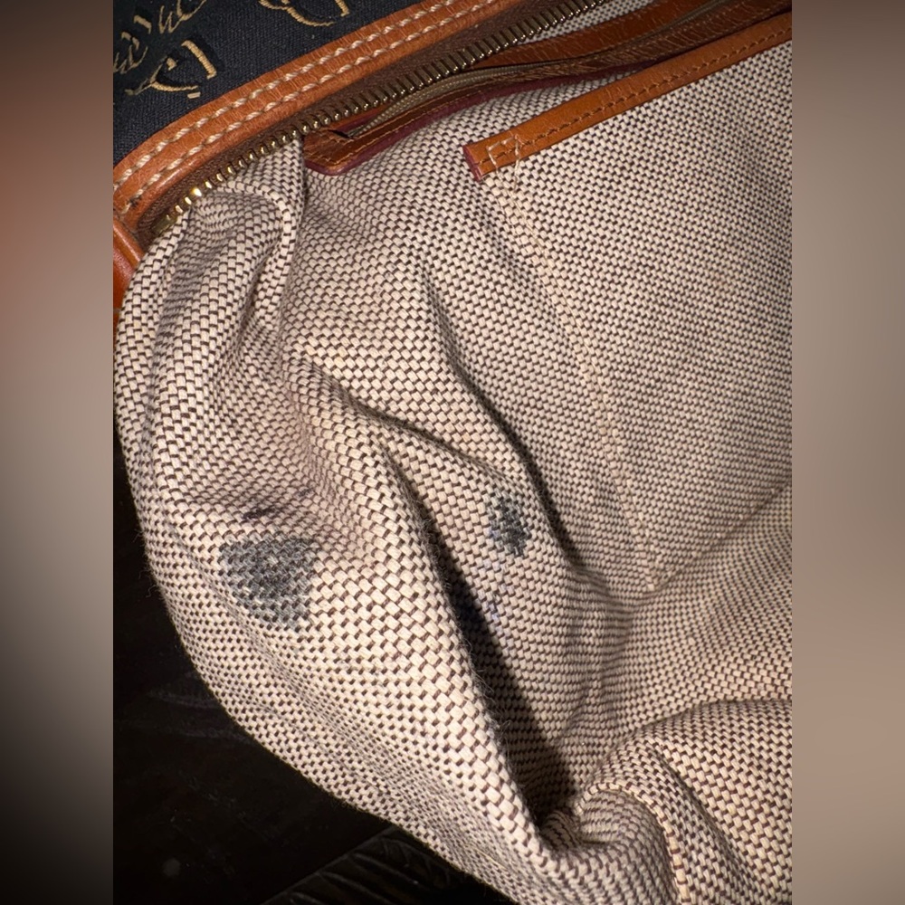 Dooney & Bourke Black and Tan Satchel - Picture 11 of 13